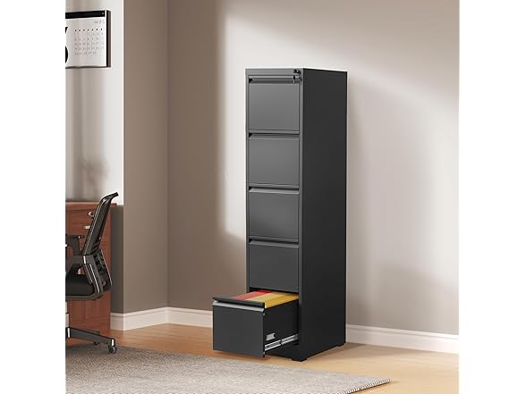 DARTIIA 5 Drawer Vertical File Cabinet