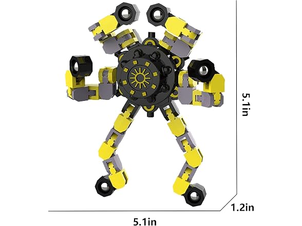 YIZER 3PCS Transformable Fidget Spinner