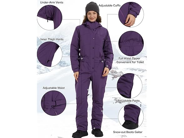 Womens Snowsuit One Pieces Ski Suits