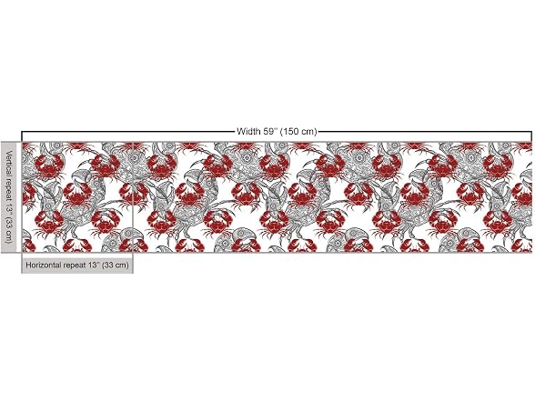 Ambesonne Crabs Fabric by The Yard, Sea