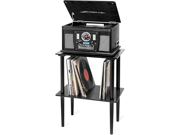 Victrola Victrola Wooden Record Stand – Companion Piece
