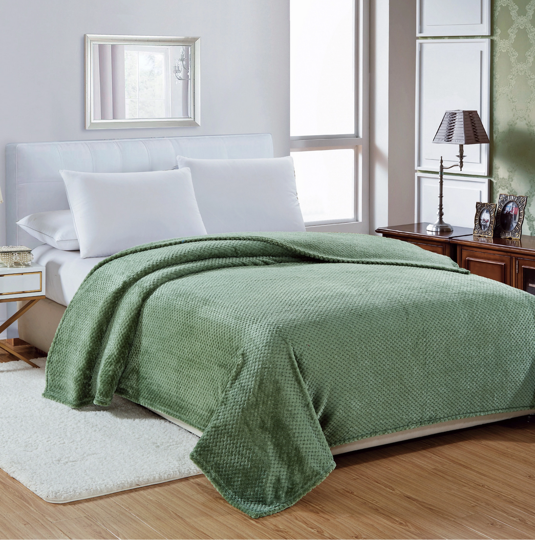 Ultra Soft Microfleece Popcorn Fleece Blanket Throw - Gallery 5