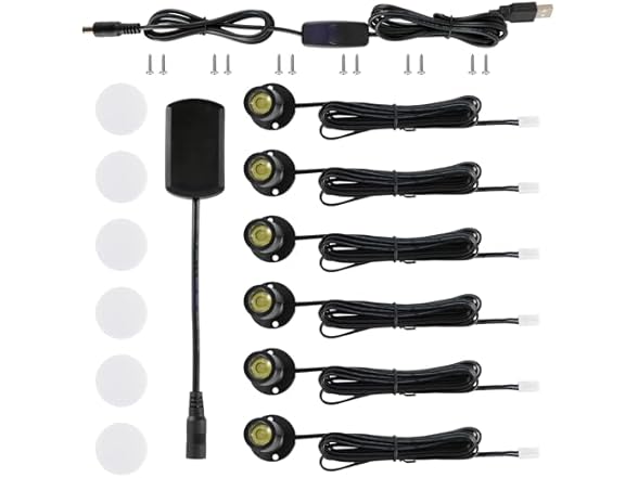 (6 Pack) DEDC Mini LED Spot Lights