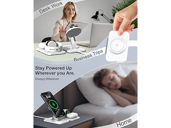 ILOUYU 3 in 1 Magnetic Wireless Charger