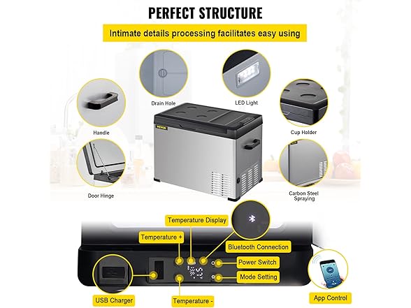 VEVOR 12 Volt Refrigerator
