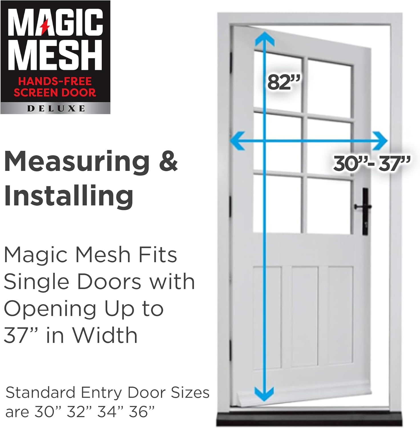 Magic Mesh Deluxe, Black | Magnetic Screen Door - Gallery 13