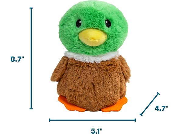 Pupstages Pudgy Pals Mallard Duck Dog Toy, Plush