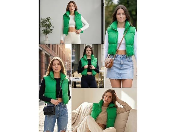 Fuinloth Women (XS) Car Coat Bright Green