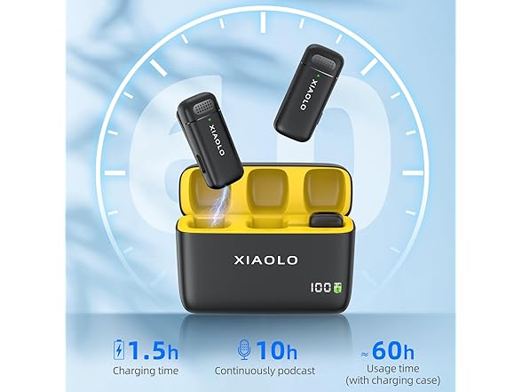 XIAOLO Wireless Lavalier Microphone- Android or IOS