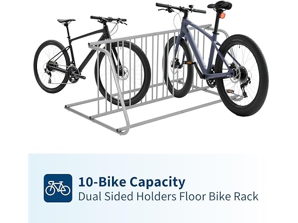 Takywep Professional-Grade 5-Bicycle Floor Rack 