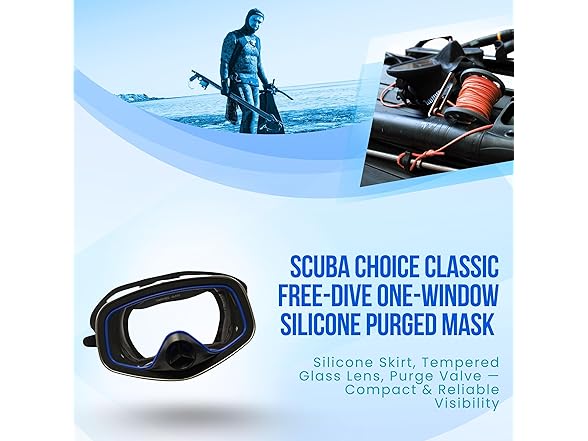 Scuba Scuba Diving Free Dive Purged Mask