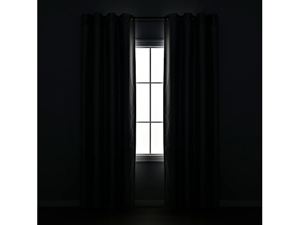 Lush Decor Sheer Grommet Curtains With Insulated Blackout Lining
