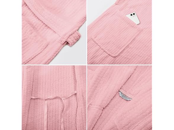 PJGGZ Women's Shawl Collar Bathrobe