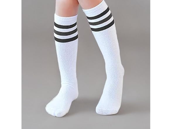 NEVSNEV Knee  Tube Socks 3 Pair 10-15 Years