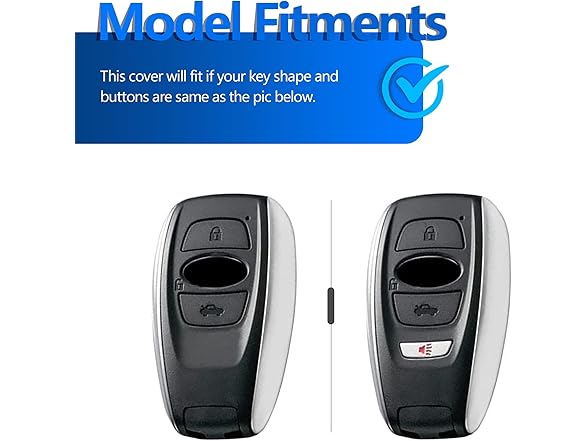 Subaru Key Fob Cover Gold White