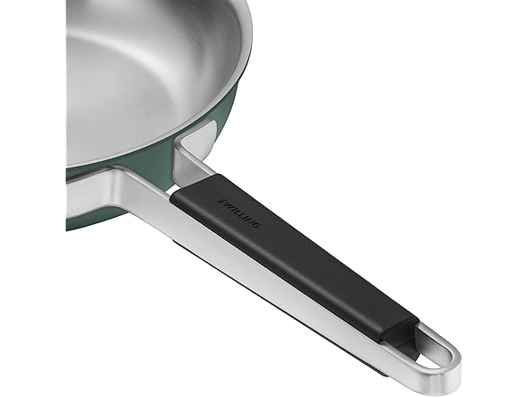 ZWILLING Pure 9.5-inch Stainless Steel Fry Pan, Green