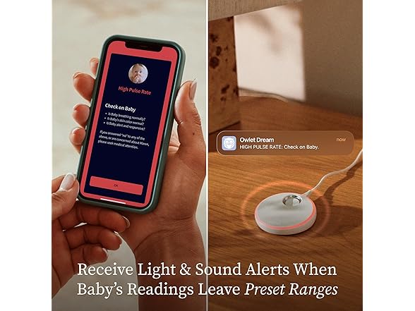 Owlet Dream Sock – Smart Wearable Baby Monitor- Choose Color