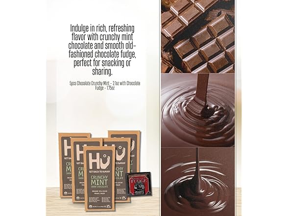 6 Item Set- Hu Chocolate Mint & Claeys Fudge