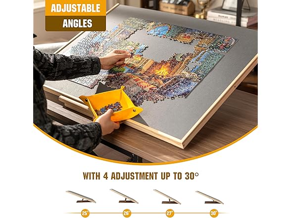 Sancallie 1500 Pieces Puzzle Board Set