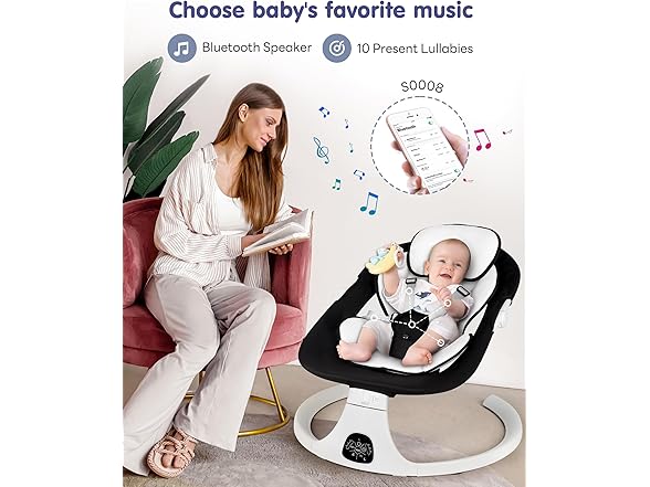 JUITOY Electric Baby Swings