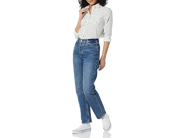 Amazon Essentials Women Classic-fit Poplin Shirt