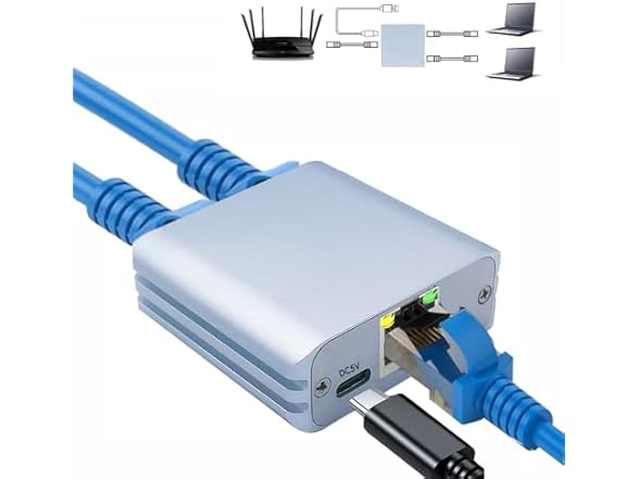 Aoaizue RJ45 Ethernet Splitter Adapter