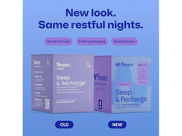 Neuro Sleep and Recharge Meltaway Mints Sleep Aid