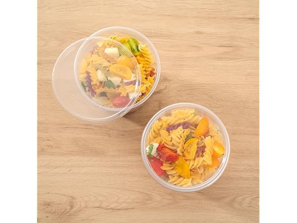 Restaurantware 32 oz Clear Plastic To Go Deli Container, 50 Pack