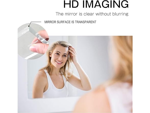 KIAYACI Full Length Mirror Wood Frame Wall Mounted Mirror