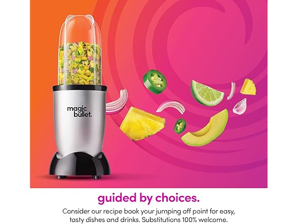 Magic Bullet Blender, Small, Silver, 11 Piece Set