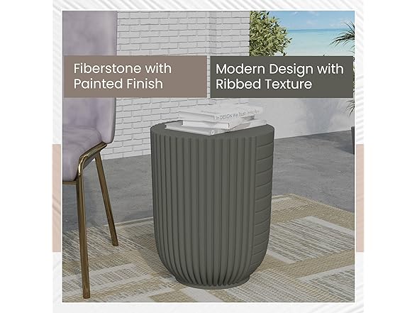 LeisureMod Modern Trove Side Table