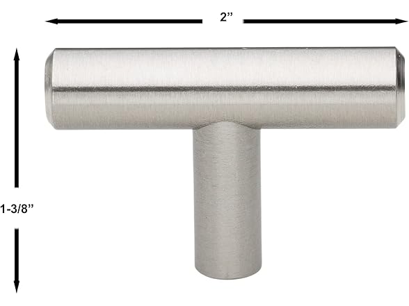 2" Oil Rubbed Bronze T-bar Knobs 10Pk