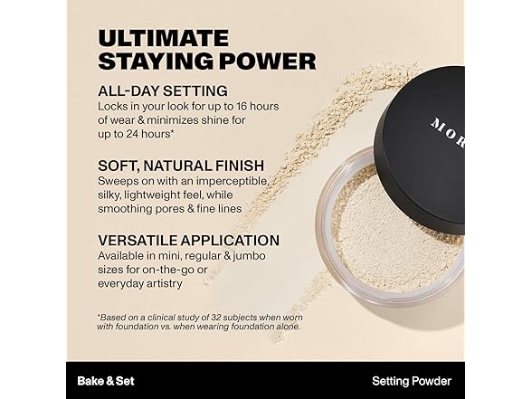 Morphe Bake and Set Finishing Powder Brightening Pink