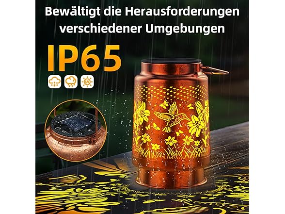 KagoLing Solar Lanterns Hummingbird 2PC