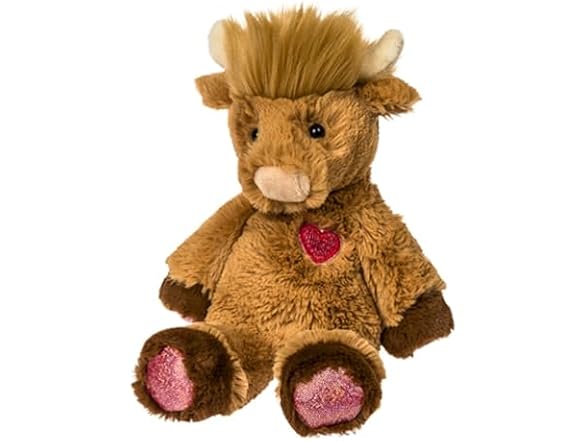 Mary Meyer Stuffed Animal 9-Inches, Honey Highland Cow