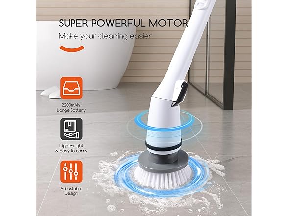 REECOO Cordless Electric Spin Scrubber