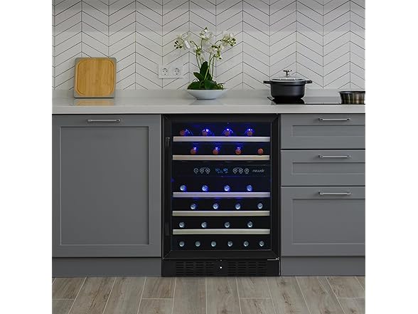 Newair Built-in Dual Zone Wine Fridge - 46 Bottles