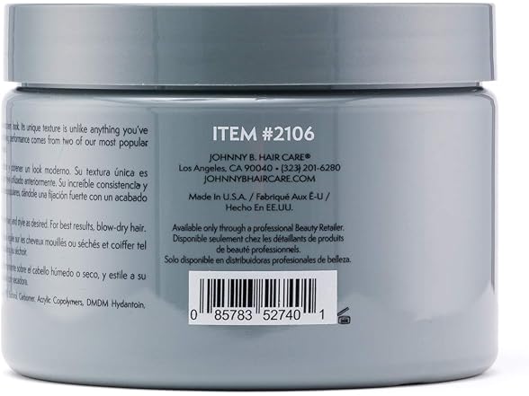 Johnny B Fuddy Matte Styling Gel, 12 oz
