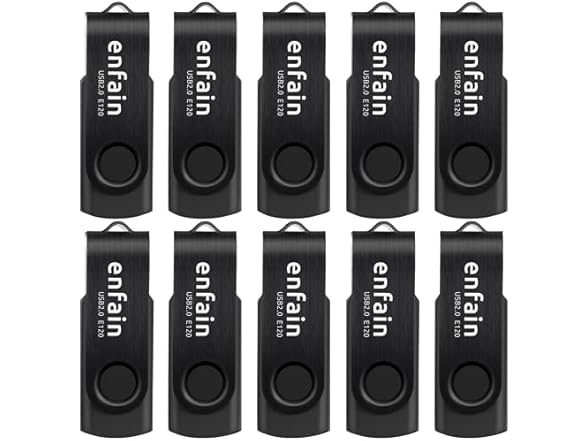 Enfain 32GB USB 3.0 Drives, 10-Pack