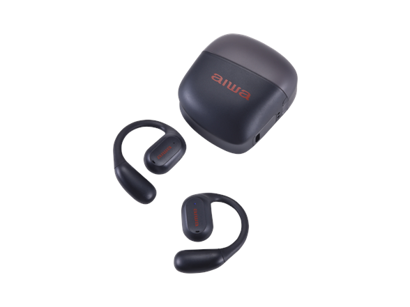 Aiwa OWS Earbuds with Display Charging Case