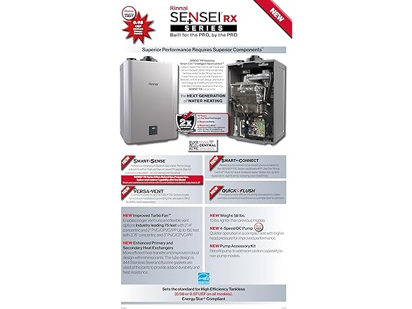 Rinnai RX130iN Condensing Smart Sense