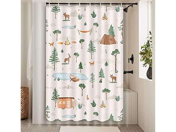 Boziqr Camper RV Shower Curtain
