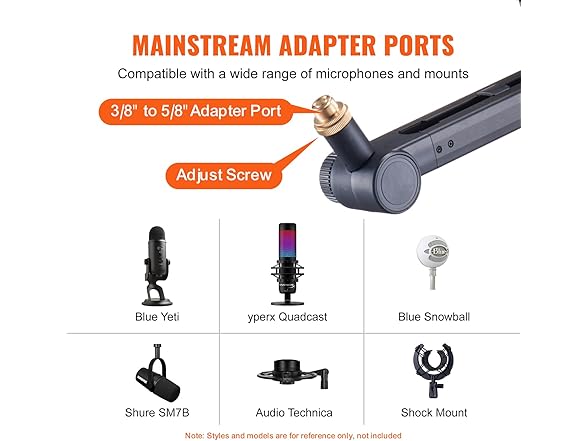 VEVOR Microphone Boom Arm with Desk Mount