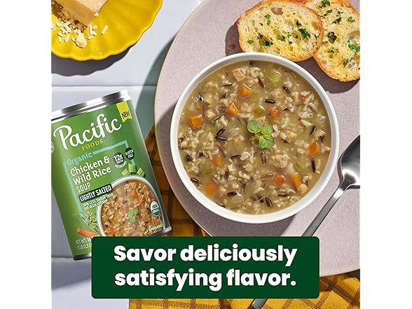 Pacific Foods, Soup Chicken Wild Rice Low Sodium