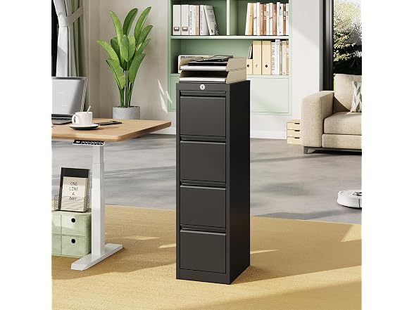 BouPower 4 Drawer File Cabinet with Lock
