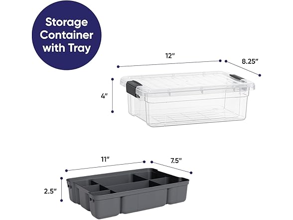 Superio Storage Container Organizing Bin
