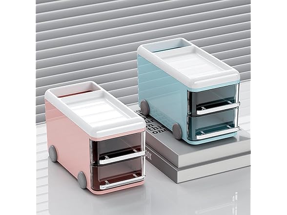 LETURE Cute Desk Organizer with drawers