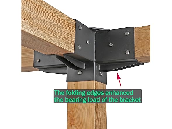 Pergola Brackets 4-Way Right Angle