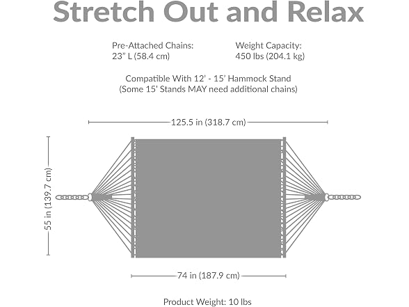 Sunnydaze Quilted Double Hammock for Outside with Pillow