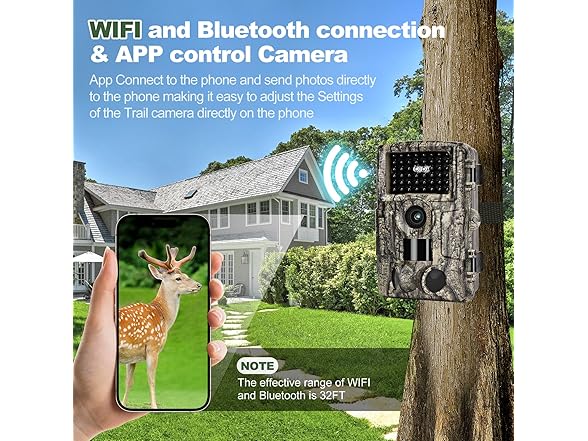 4K WiFi Trail Camera with Night Vision
